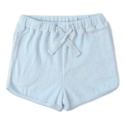 Organic Sleeveless Tee & Shorts Set - Light Blue