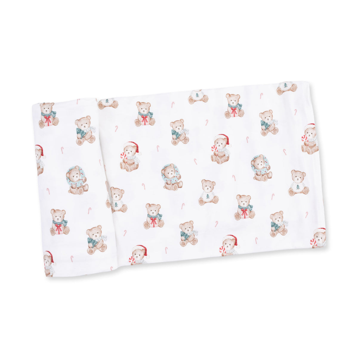 Christmas Teddy Bears Uni - Bamboo - Swaddle Blanket