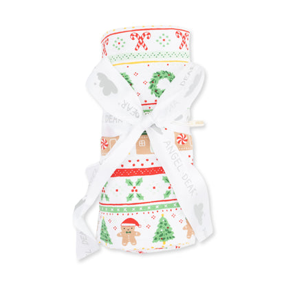 Gingerbread Fair Isle Uni - Bamboo - Swaddle Blanket