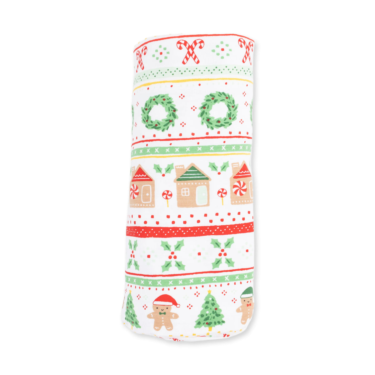 Gingerbread Fair Isle Uni - Bamboo - Swaddle Blanket