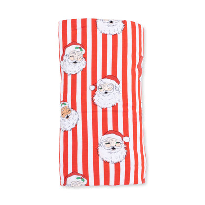 Vintage Santa Stripe - Bamboo - Swaddle Blanket
