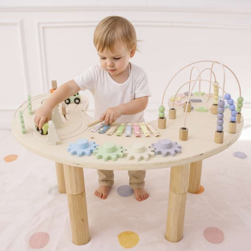 Wooden Multi-Activity Sensory Play Table