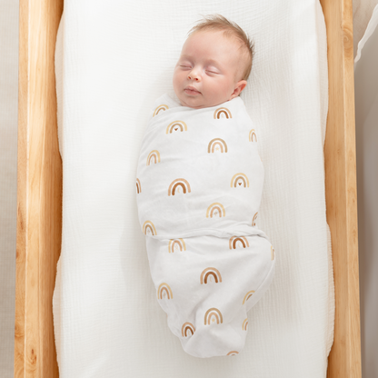 Easy Swaddle Blankets in Rainbow Bohemian, Pack of 3