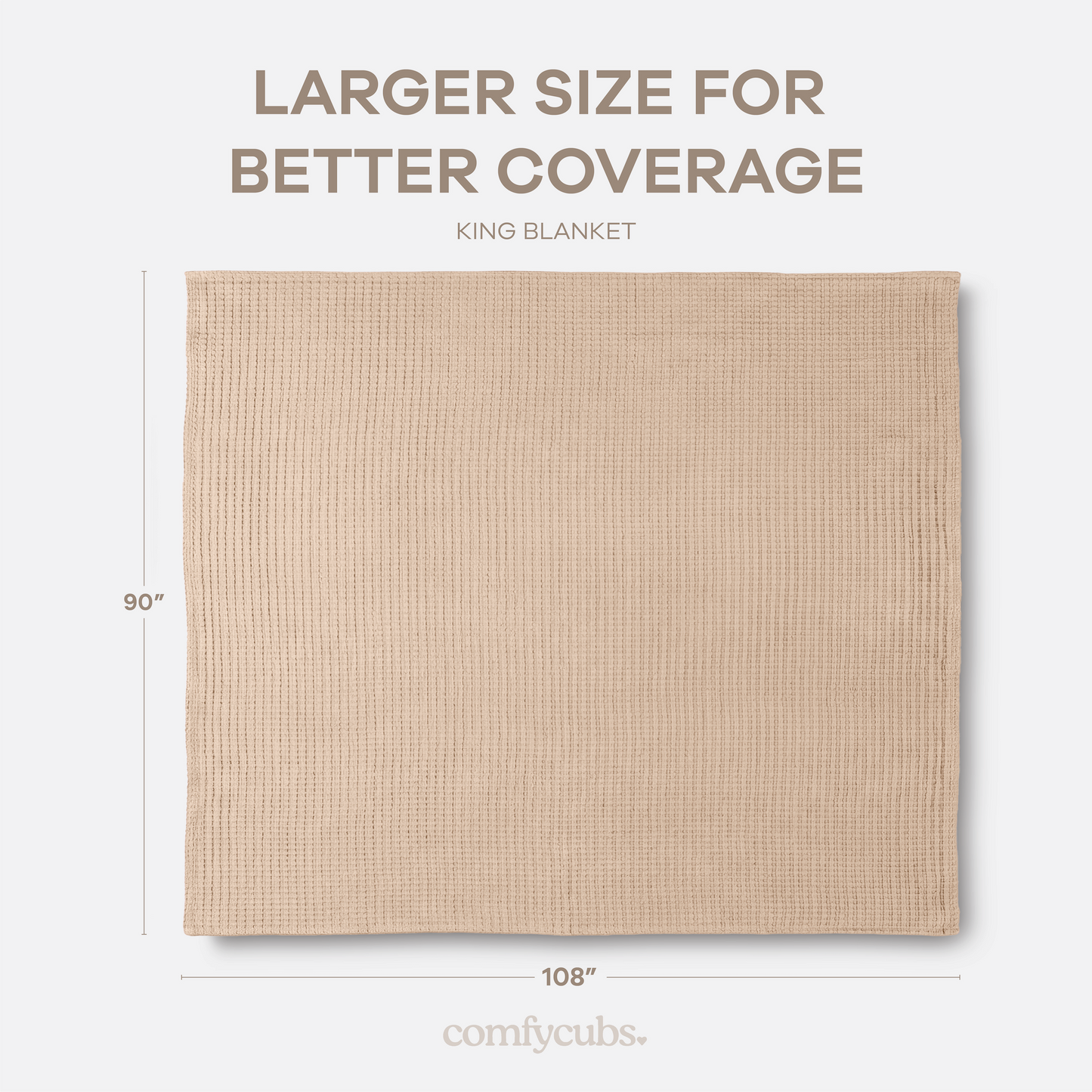 Adult Waffle Blankets in Blush