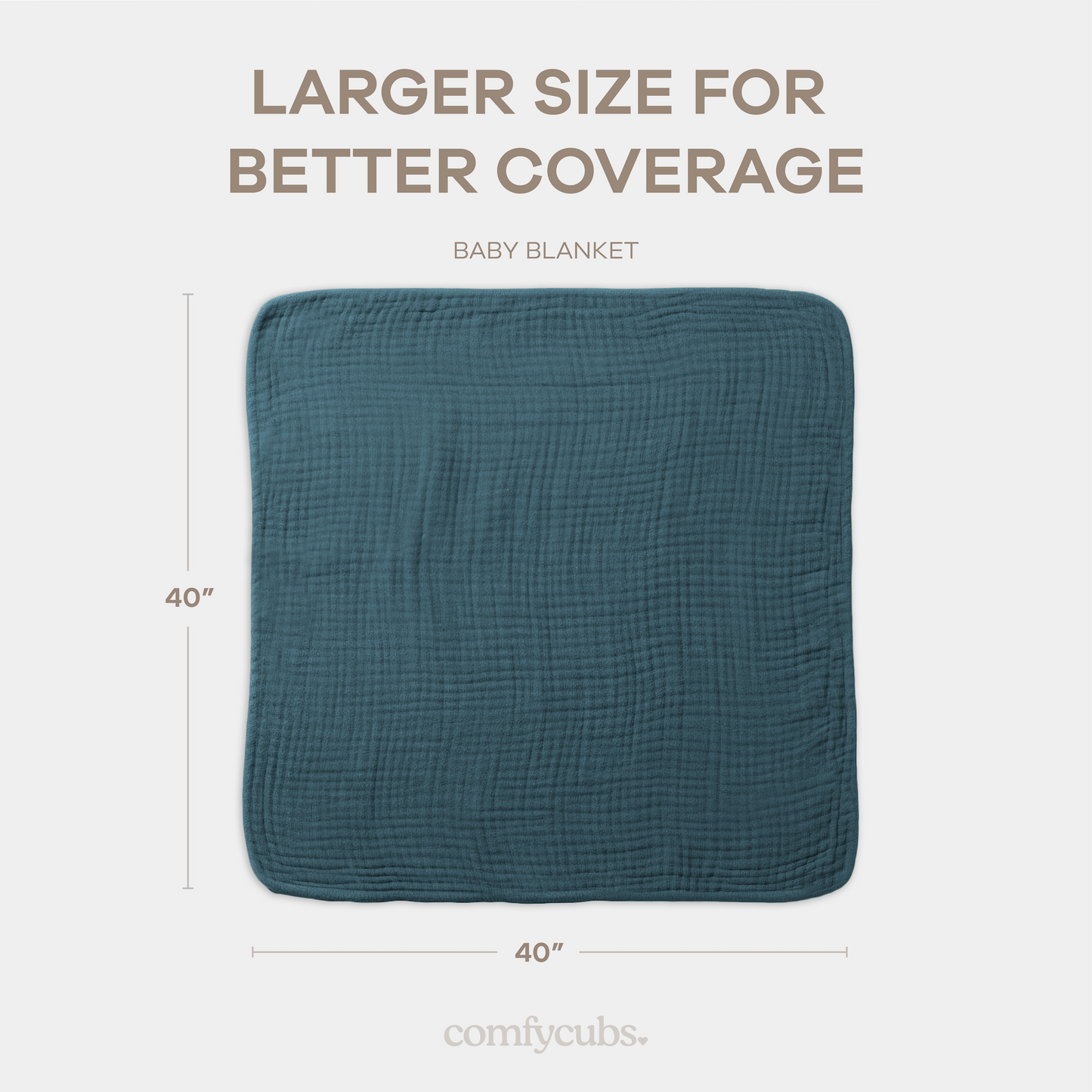 Baby Muslin Blanket in Neptune