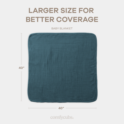 Baby Muslin Blanket in Neptune