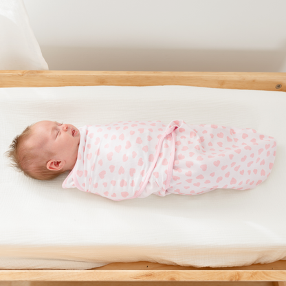 Easy Swaddle Blankets in Pink, Pack of 3