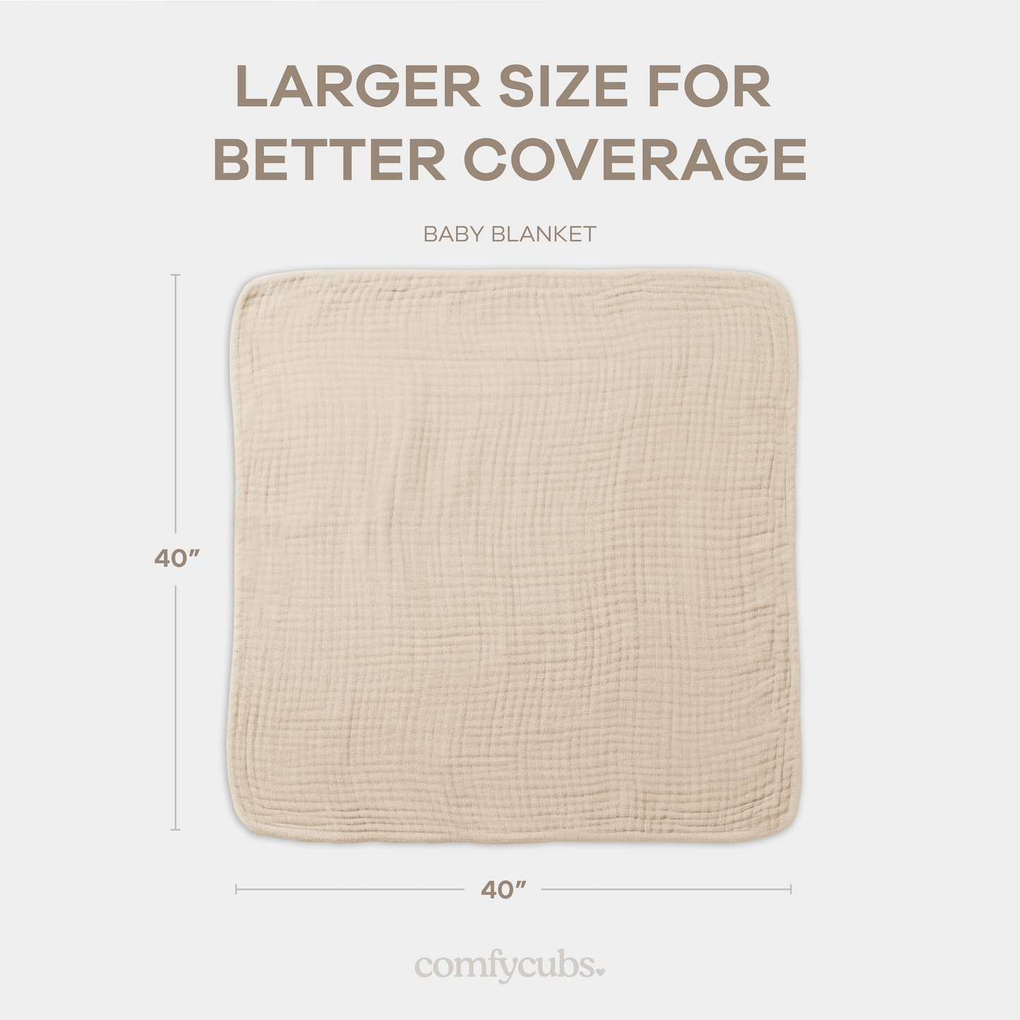 Baby Muslin Blanket in Sand