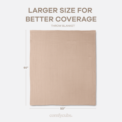 Adult Waffle Blankets in Blush