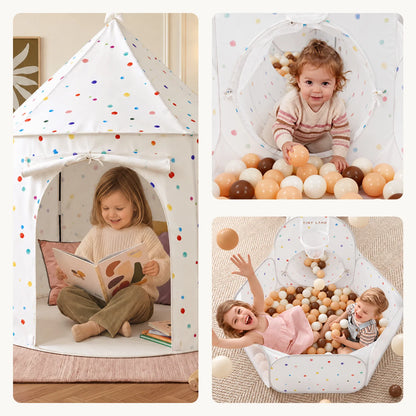 Tiny Land® Compact Adventure 3-in-1 Play Tunnel With no Balls