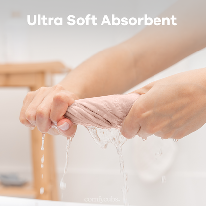 Muslin Washcloths in Blush