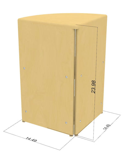 Montessori Classroom Corner Shelf - 24" Tall