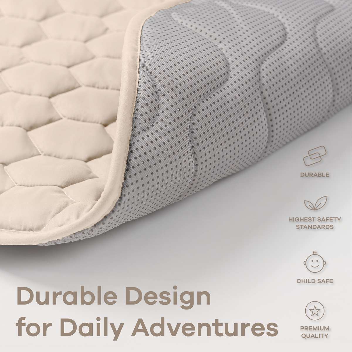Play Mat with Non-Slip Bottom in Sand