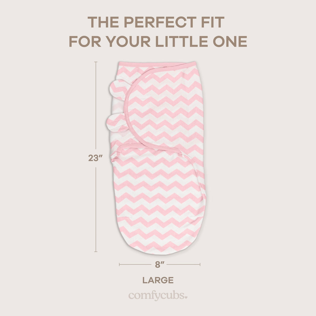 Easy Swaddle Blankets in Pink, Pack of 3