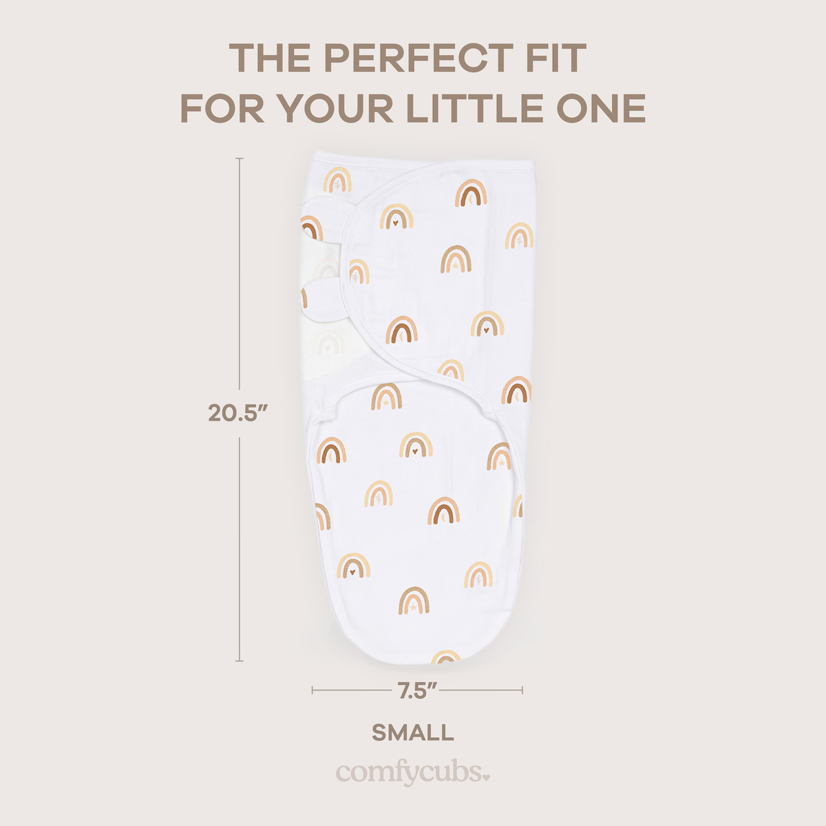 Easy Swaddle Blankets in Rainbow Bohemian, Pack of 3