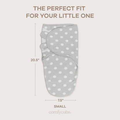 Easy Swaddle Blankets in Grey, Pack of 3