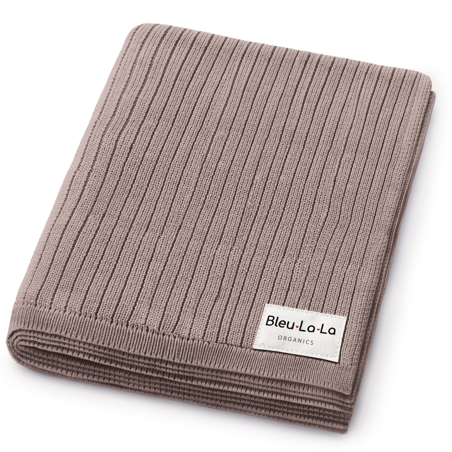 Organic Ribbed Knit Cotton Baby Blanket