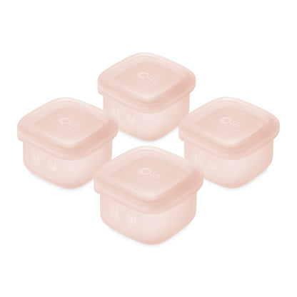 Silicone Baby Food Storage Containers, Freezer-Safe (4-Pack)