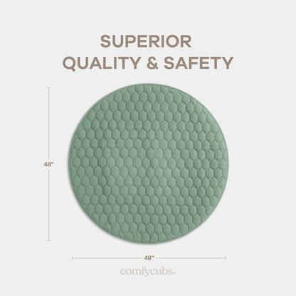 Play Mat with Non-Slip Bottom in Fern