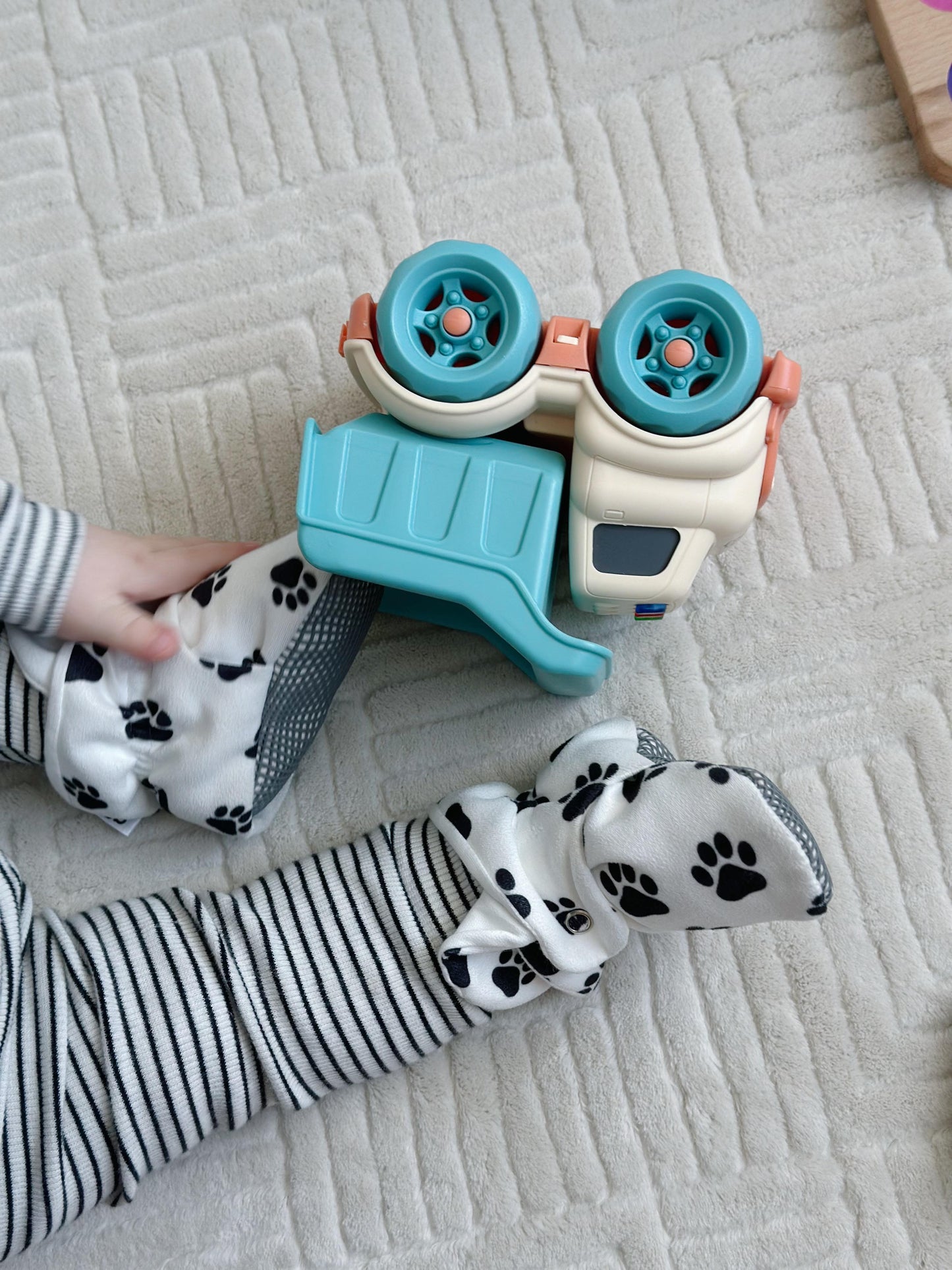 Organic Cotton Baby Booties, Non-Slip Sole, Cotton Newborn Booties Home Nursery Shoes, Dog Paw