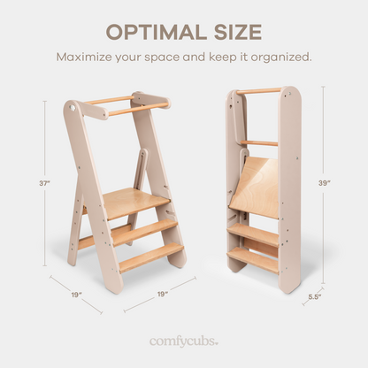 Kids Step Stool for Ages 3+ in Blush