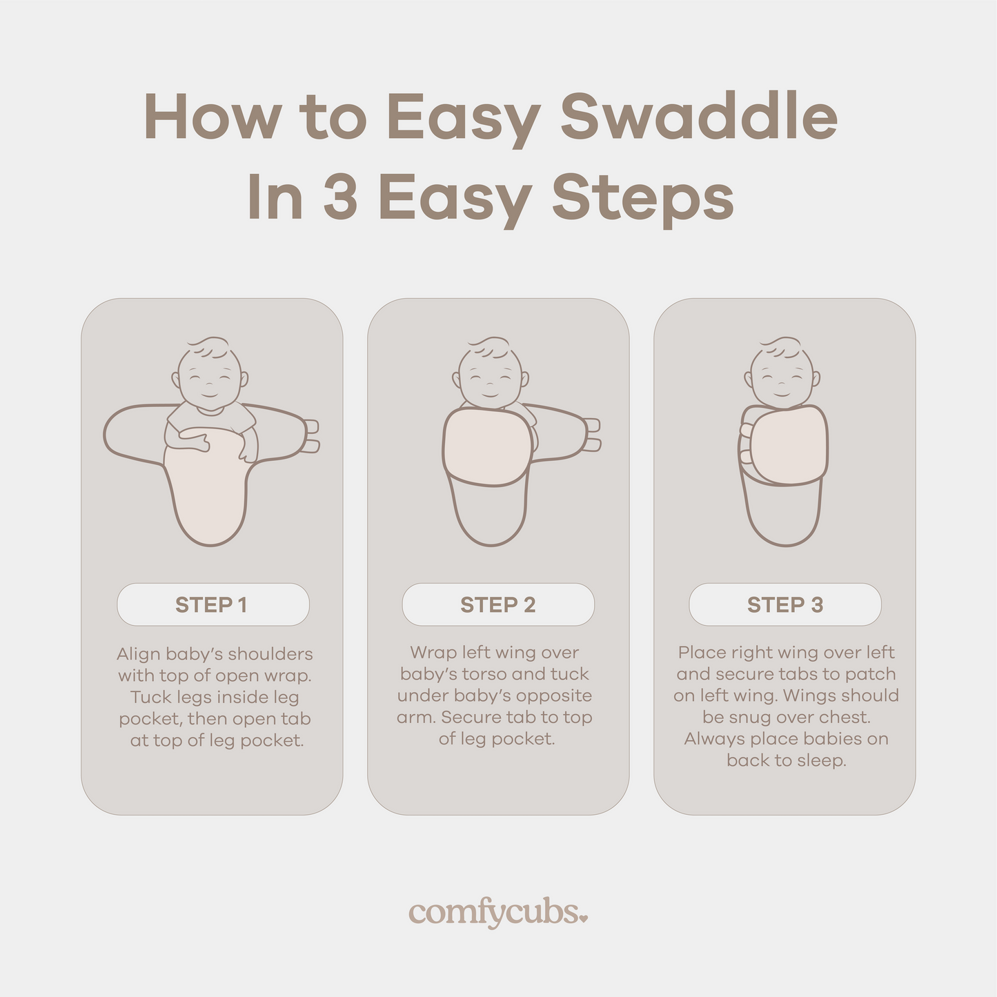 Easy Swaddle Blankets in Blush, Mauve, Mulberry, Pack of 3