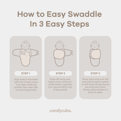 Easy Swaddle Blankets in Blush, Mauve, Mulberry, Pack of 3
