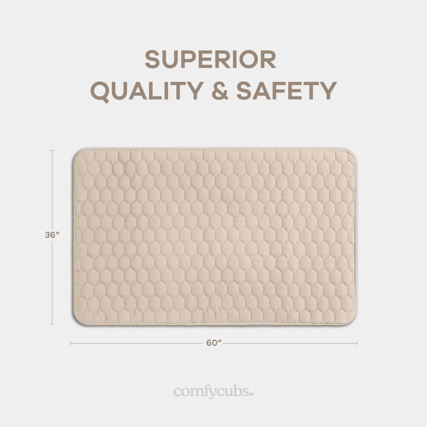 Play Mat with Non-Slip Bottom in Sand