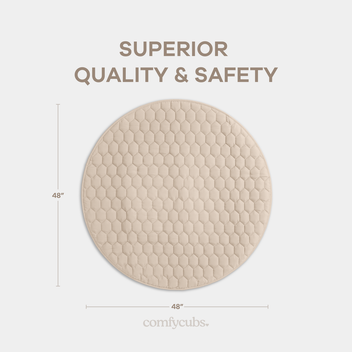 Play Mat with Non-Slip Bottom in Sand