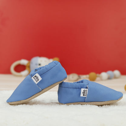 Ella Bonna Baby Moccasins, Slippers, Blue