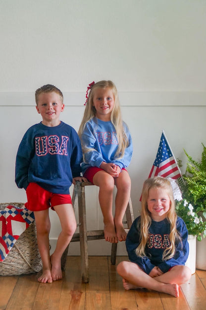USA Stars Crewneck Sweatshirt