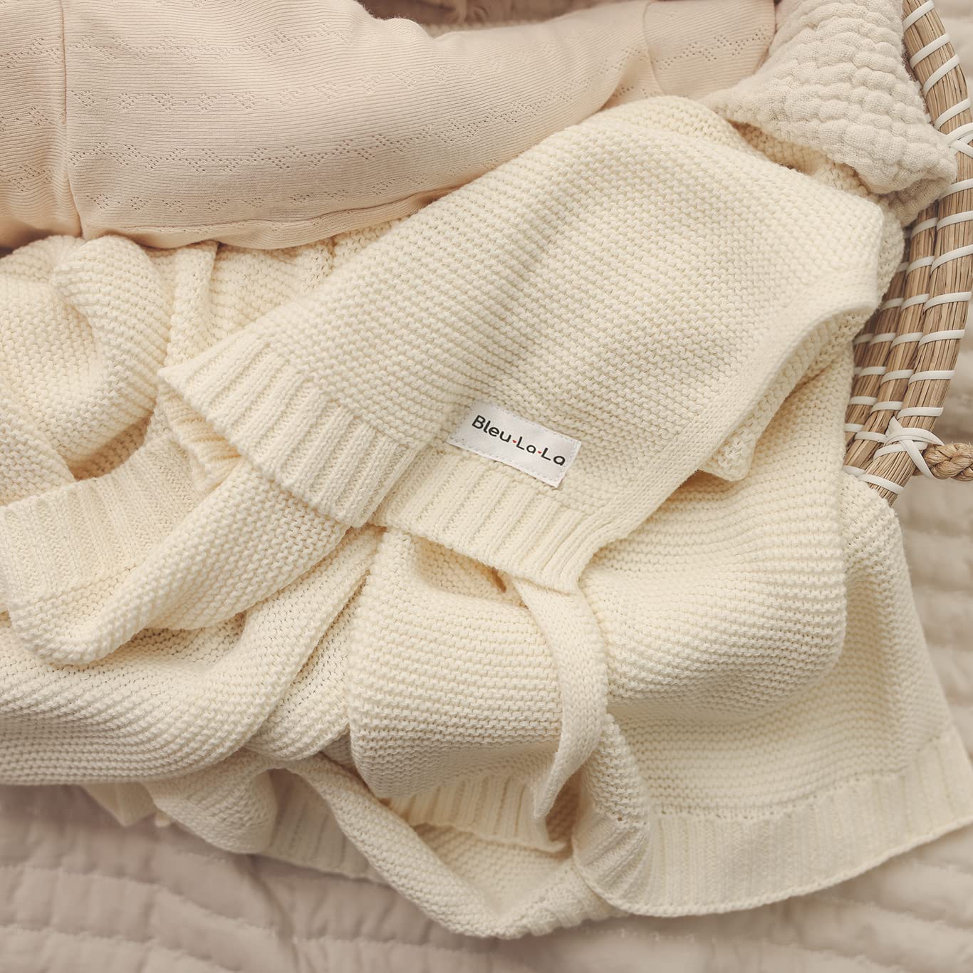 Heritage Knit - 100% Organic Cotton Luxury Knit Baby Swaddle Blanket