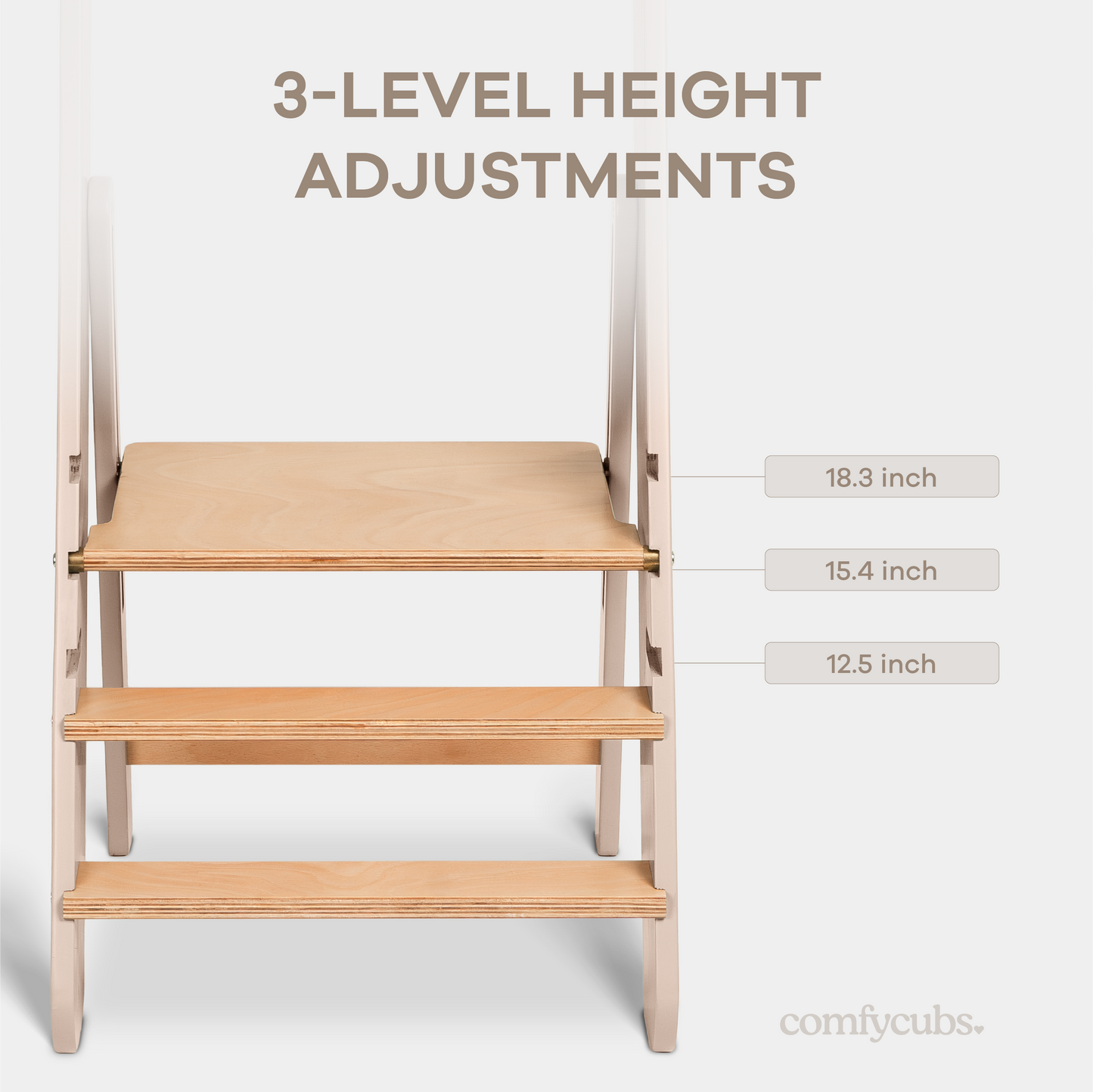Kids Step Stool for Ages 3+ in Blush