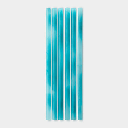 8" Reusable Silicone Straw, 6pk