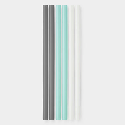 8" Reusable Silicone Straw, 6pk