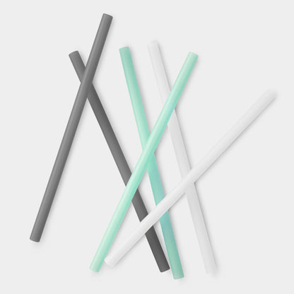 8" Reusable Silicone Straw, 6pk