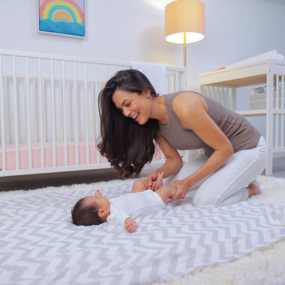Muslin Swaddle Blankets 47” x 47” in Grey, 4 Pack