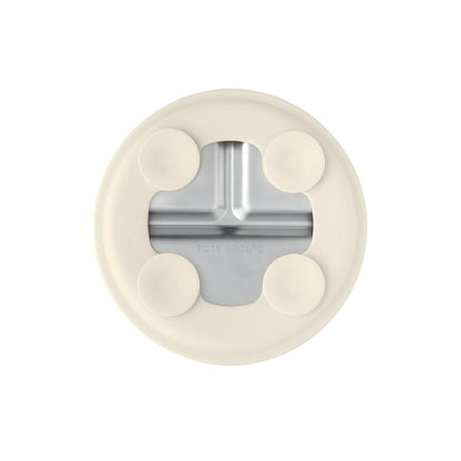 Stainless Steel Suction Plate Set of 2 (Tofu & Pearl Blush)