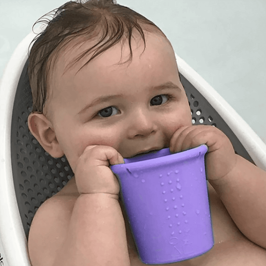 8oz Stackable Silicone Cups for Kids and Toddlers, 4pk