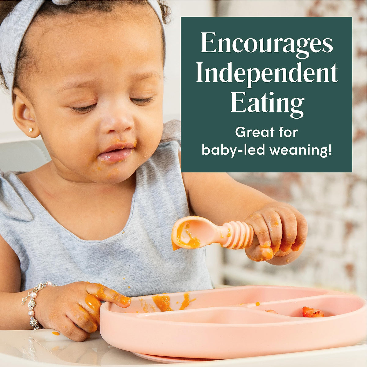 Self-Feeding Silicone Spoons