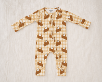 Pumpkin Pie Baby Bamboo Zipper Romper