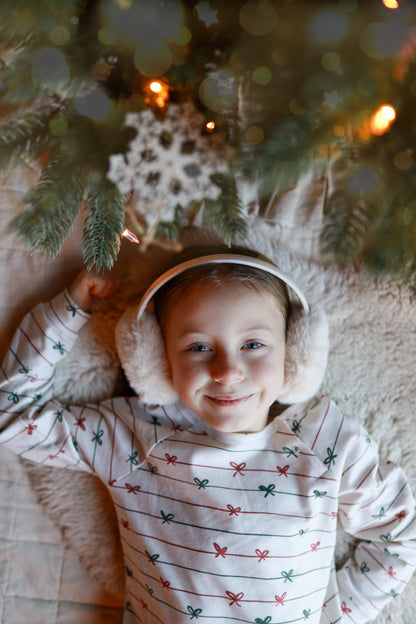 Tied with a Bow Christmas Organic Cotton Set