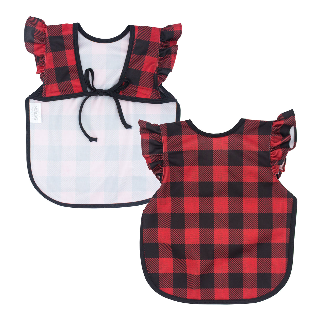 Red Buffalo Plaid Flutter Bapron