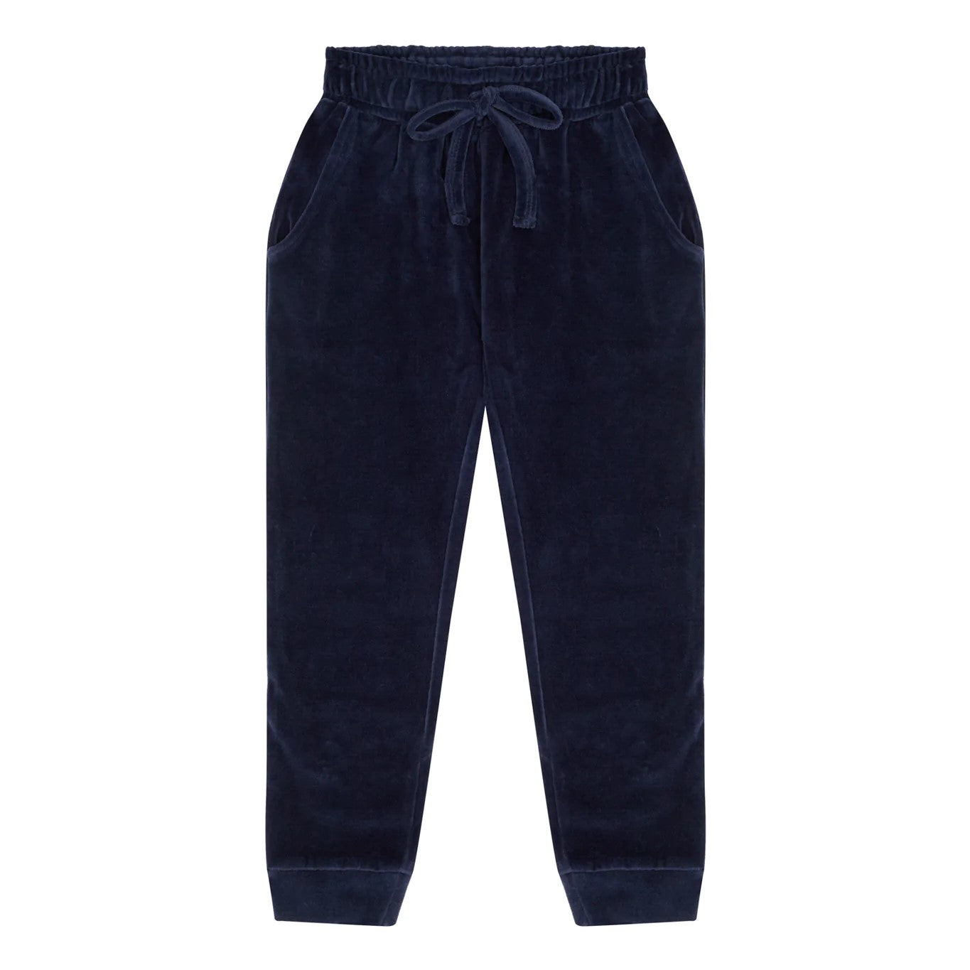 Deep Navy Velvet Futter Sweatshirt and Pant Set