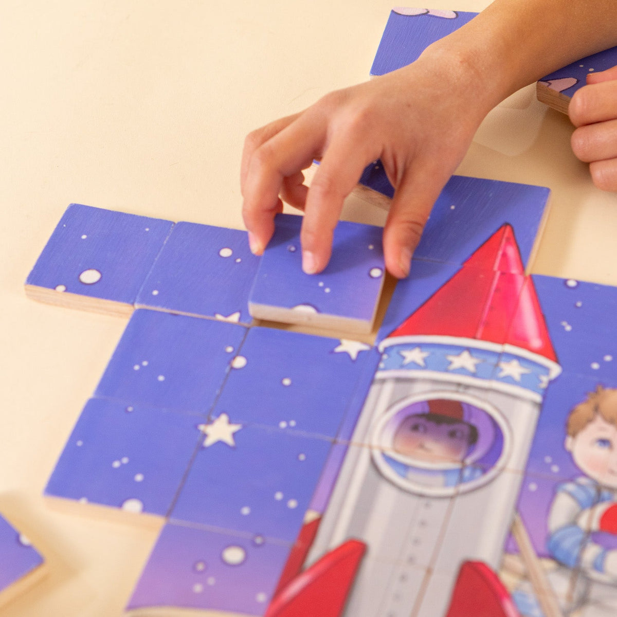 Magic Magnetic Wooden Puzzle with Cotton Bag - Puppy Racer | Made in the Canada | Printed in the USA 🇺🇸