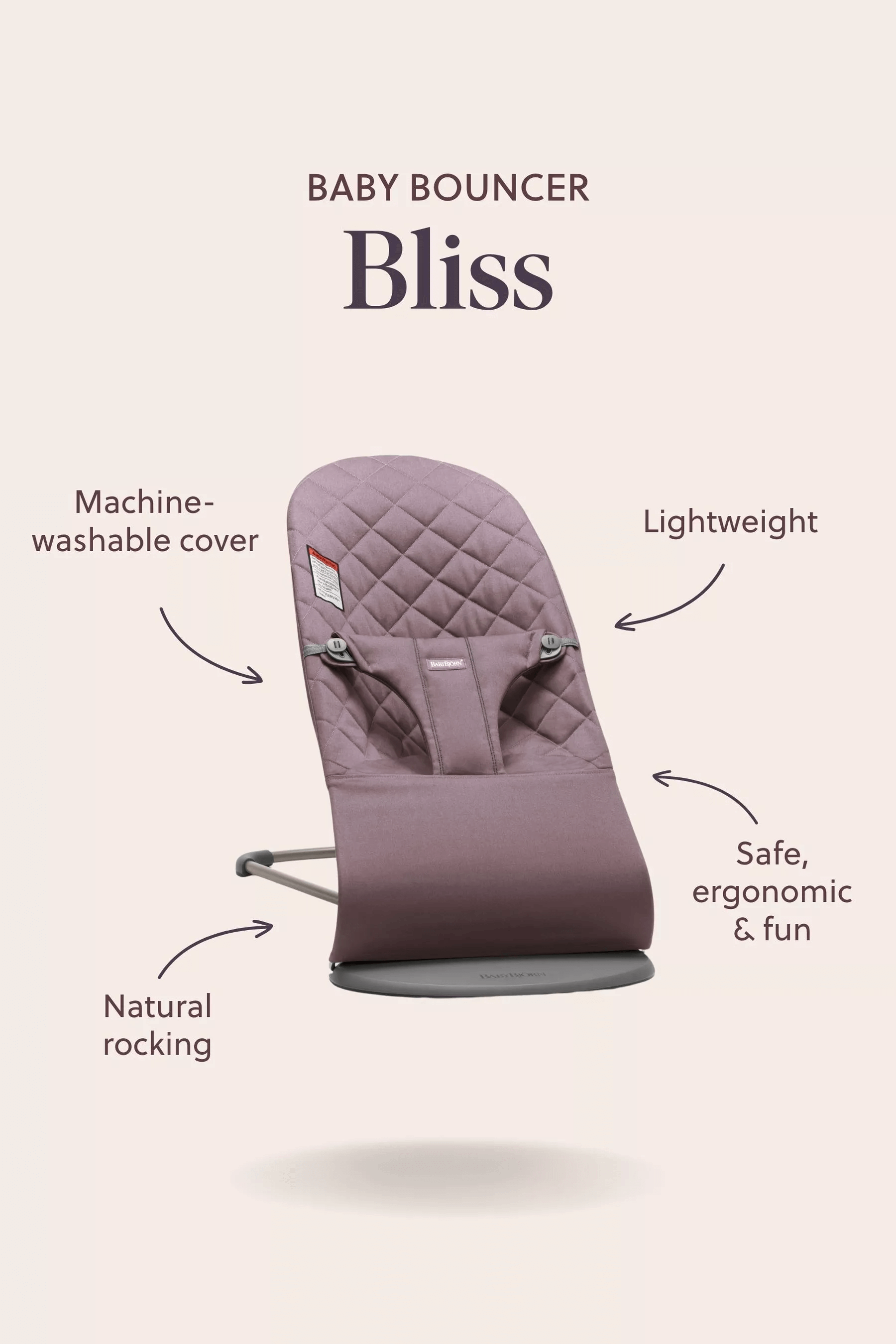 BabyBjörn Bouncer Bliss, 3D Jersey BabyBjörn Bouncer Bliss, 3D Jersey