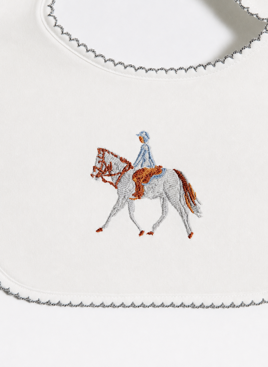 Baby Classic Bib - Embroidered Horse