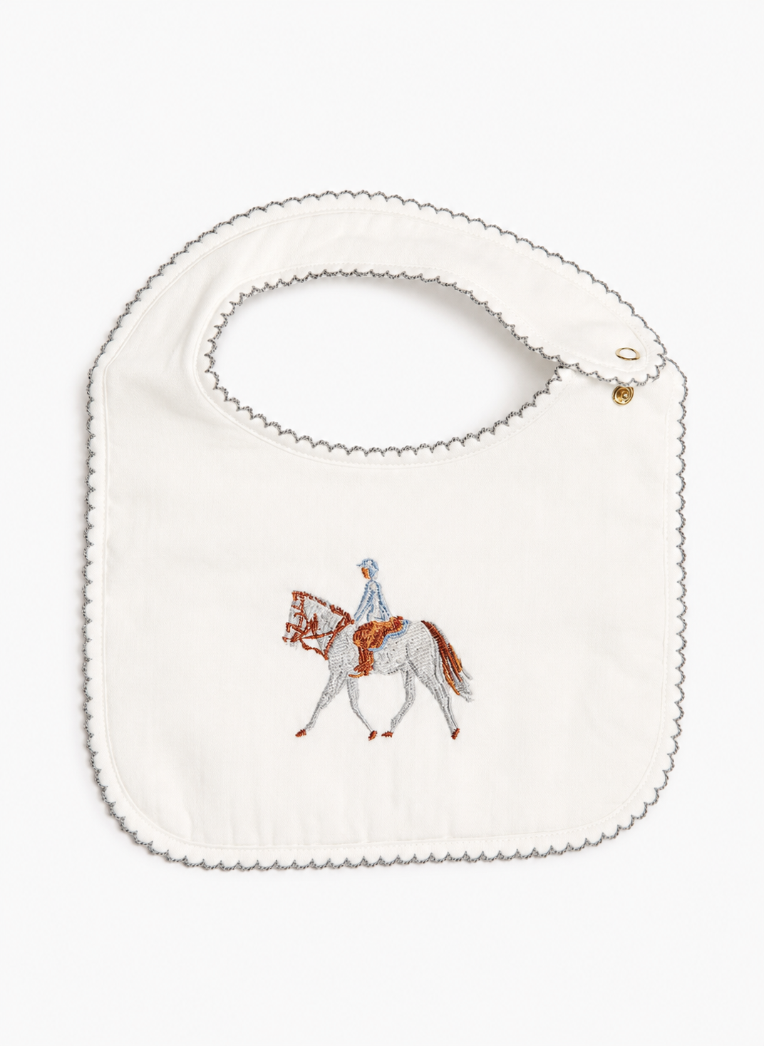 Baby Classic Bib - Embroidered Horse