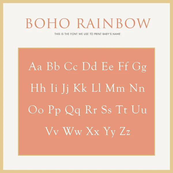 Baby's First Book, Boho Rainbow