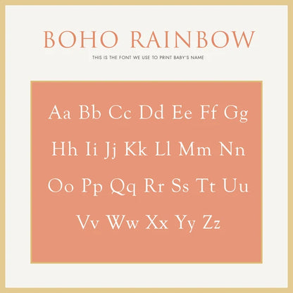 Baby's First Book, Boho Rainbow